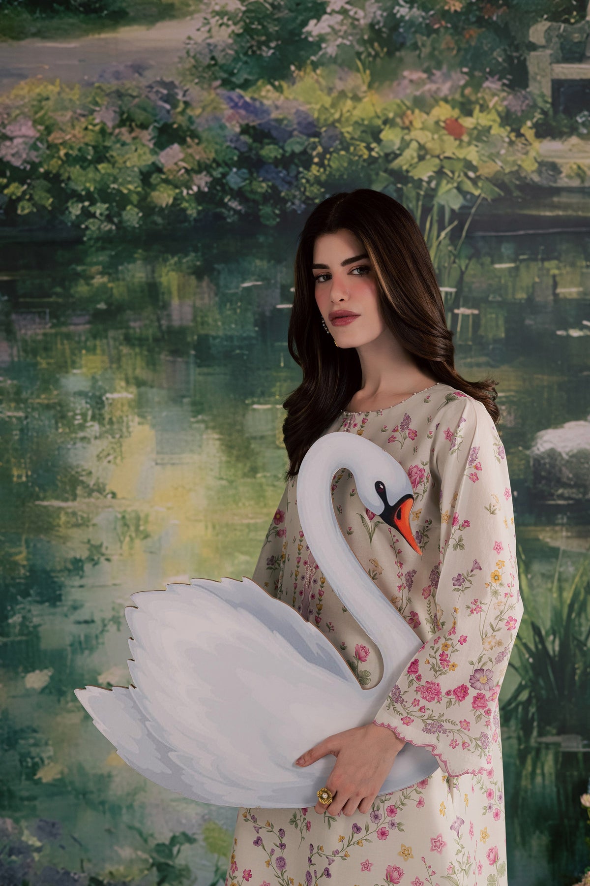 Yuki B 2Pc - Printed Lawn Dress