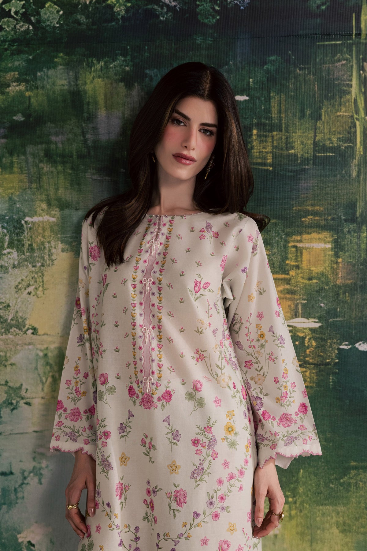 Yuki B 2Pc - Printed Lawn Dress