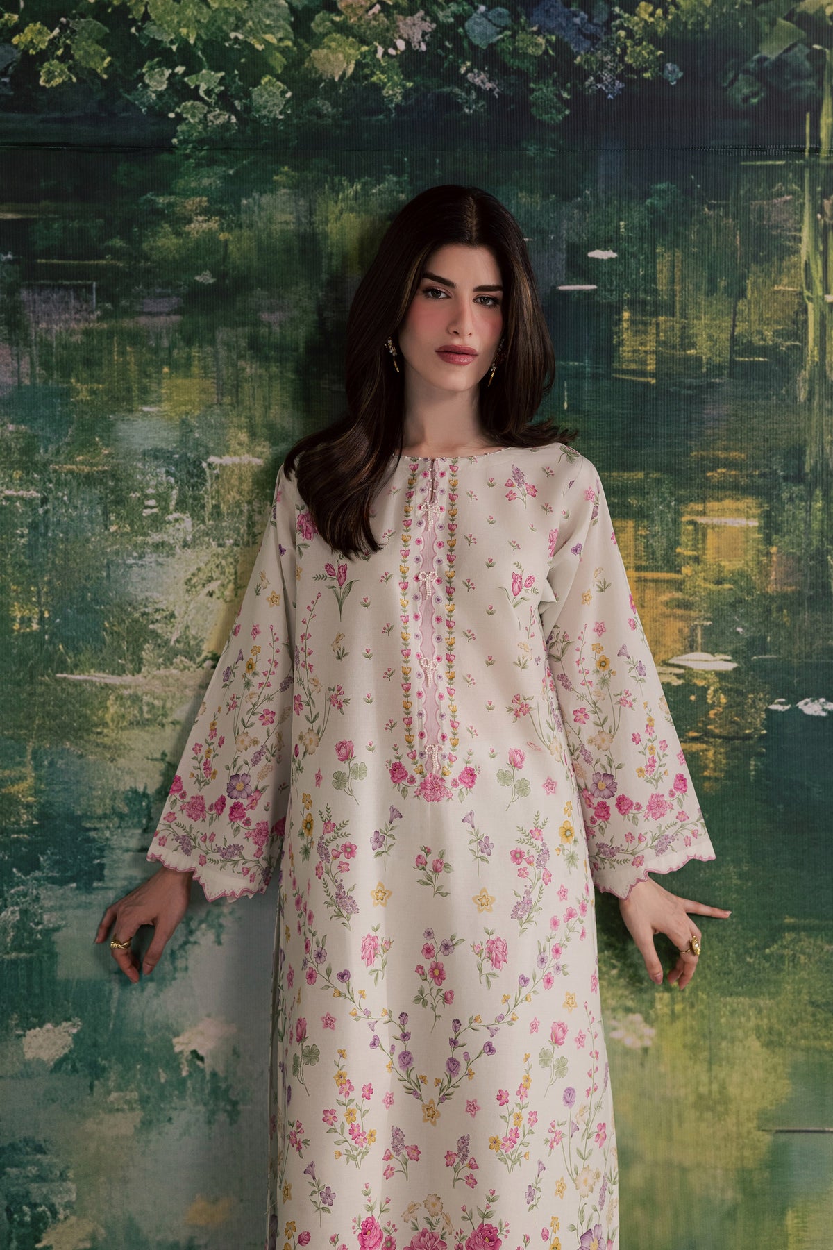 Yuki B 2Pc - Printed Lawn Dress