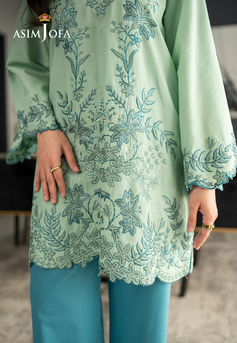 AJPBE-10 Embroidered Cambric Stitched 2 Pcs