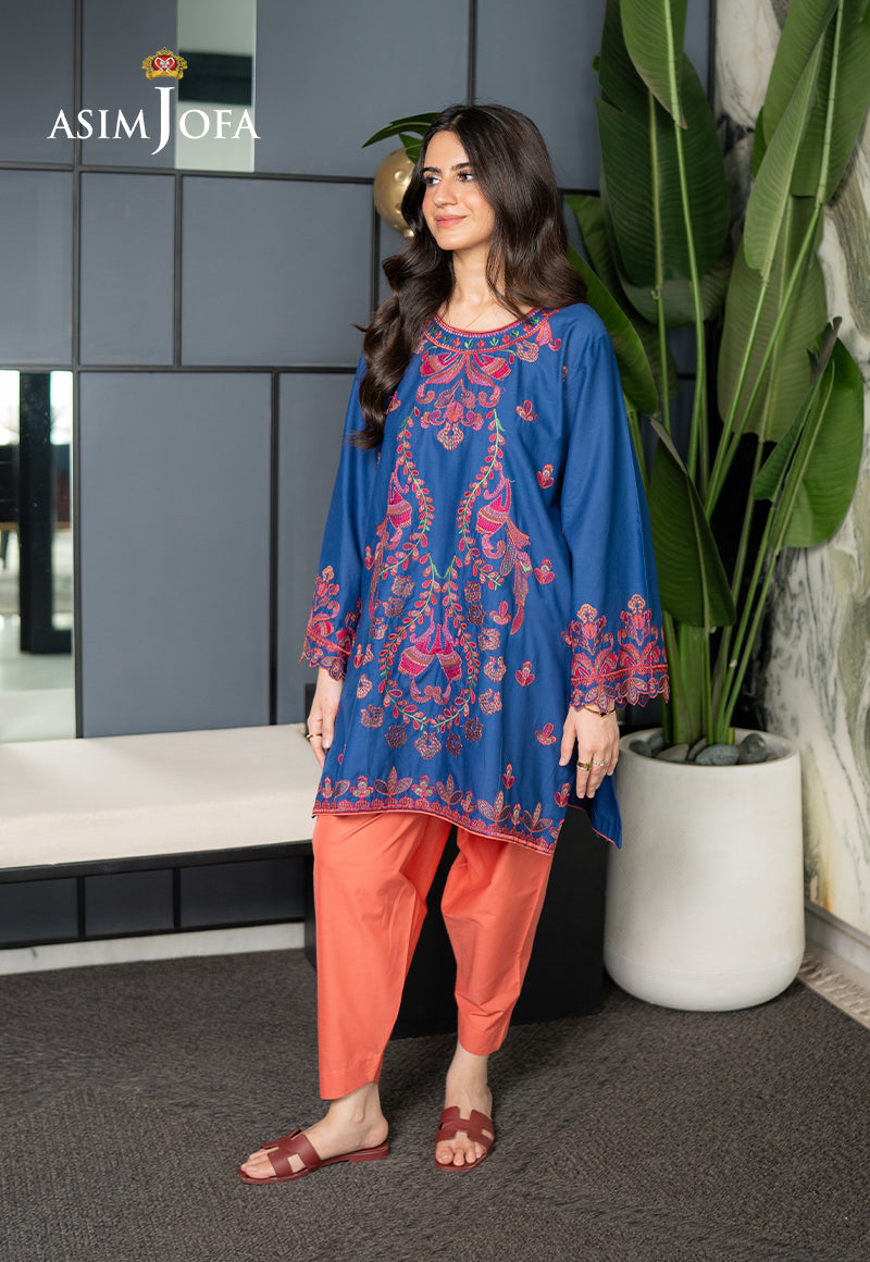 AJPBE-06 Embroidered Cambric Stitched 2 Pcs