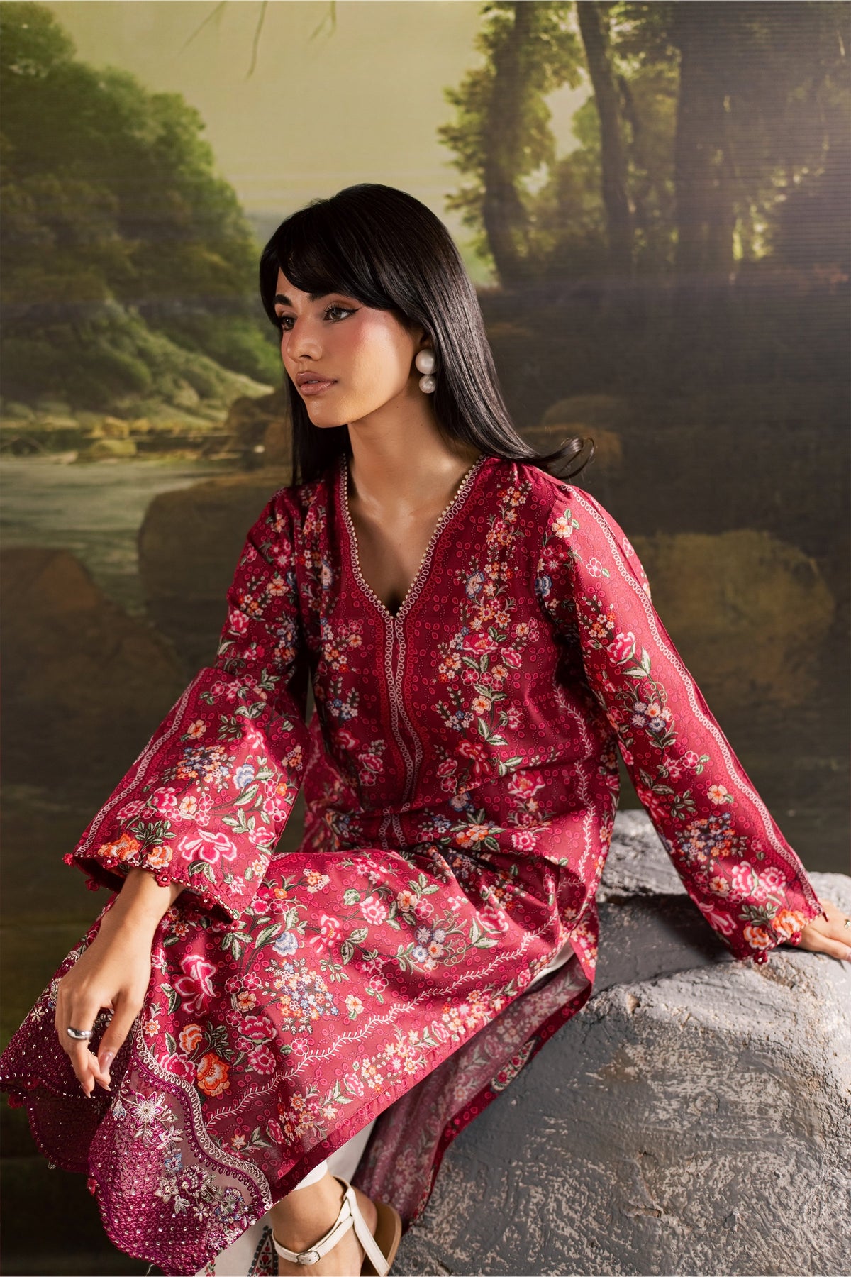 Zim 2Pc - Printed Lawn Dress