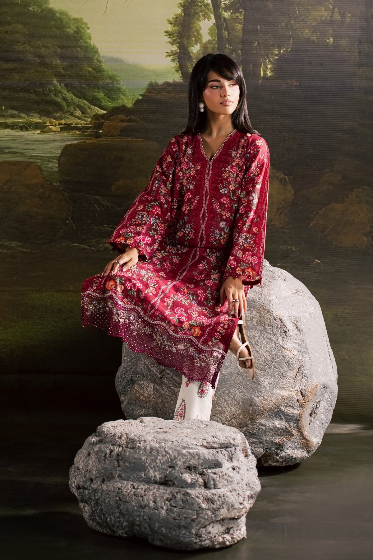 Zim 2Pc - Printed Lawn Dress