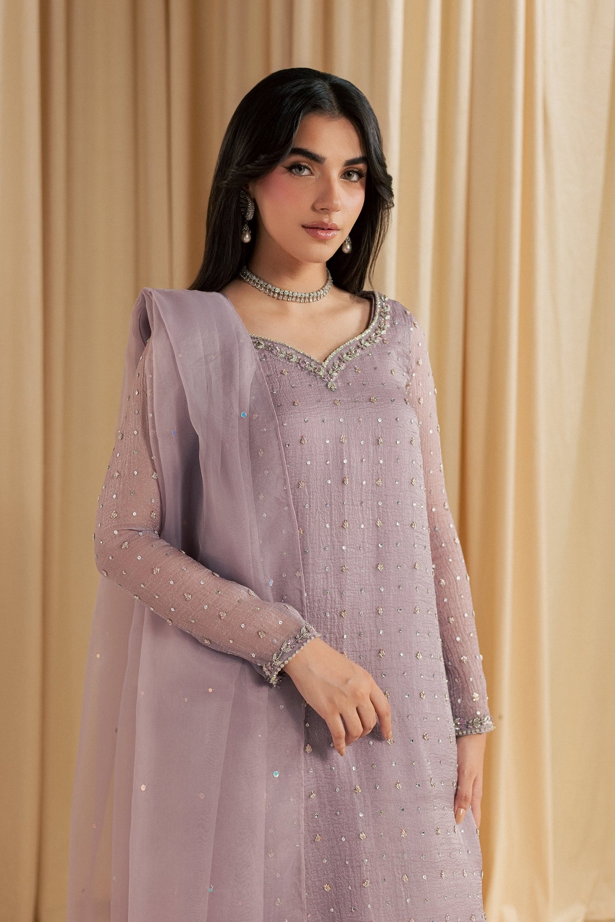 Zinnia Bloom 3Pc - Festive Luxe Pret