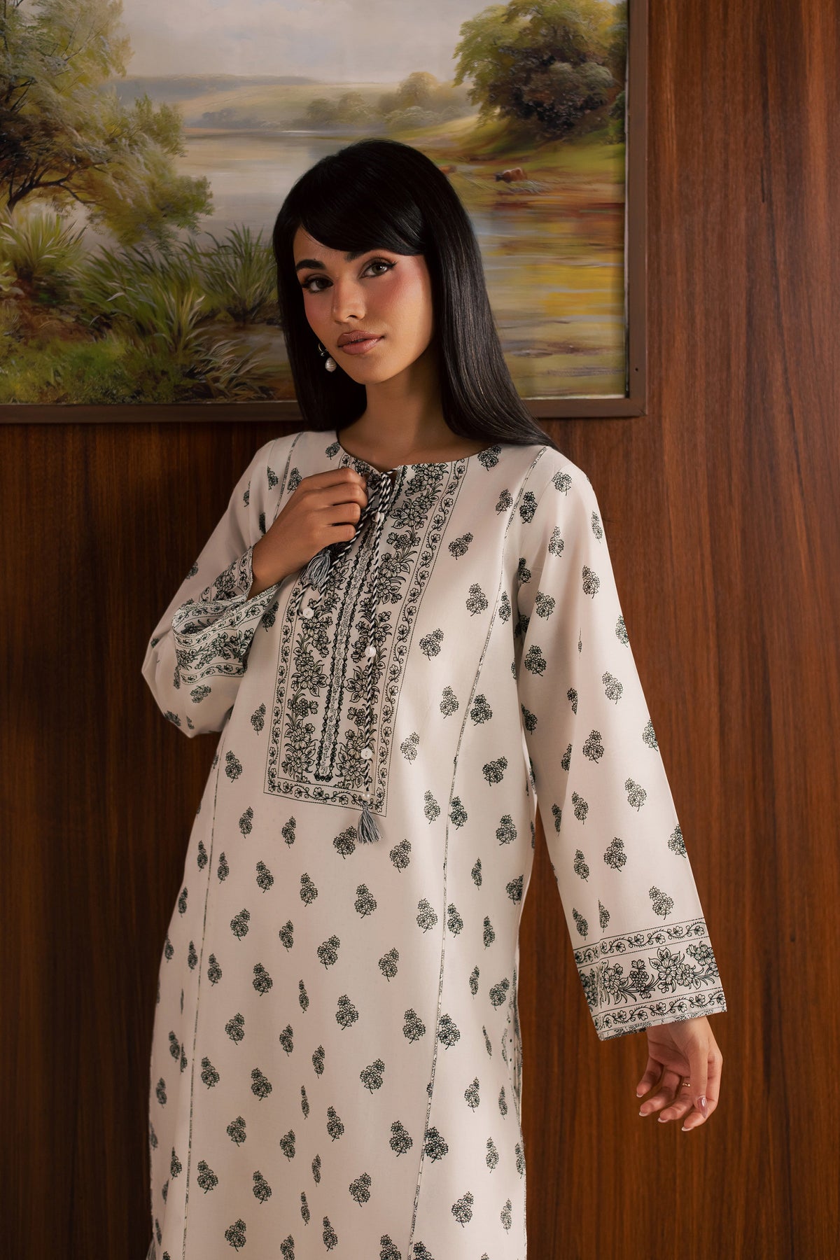 Zoyee 2Pc - Printed Lawn Dress