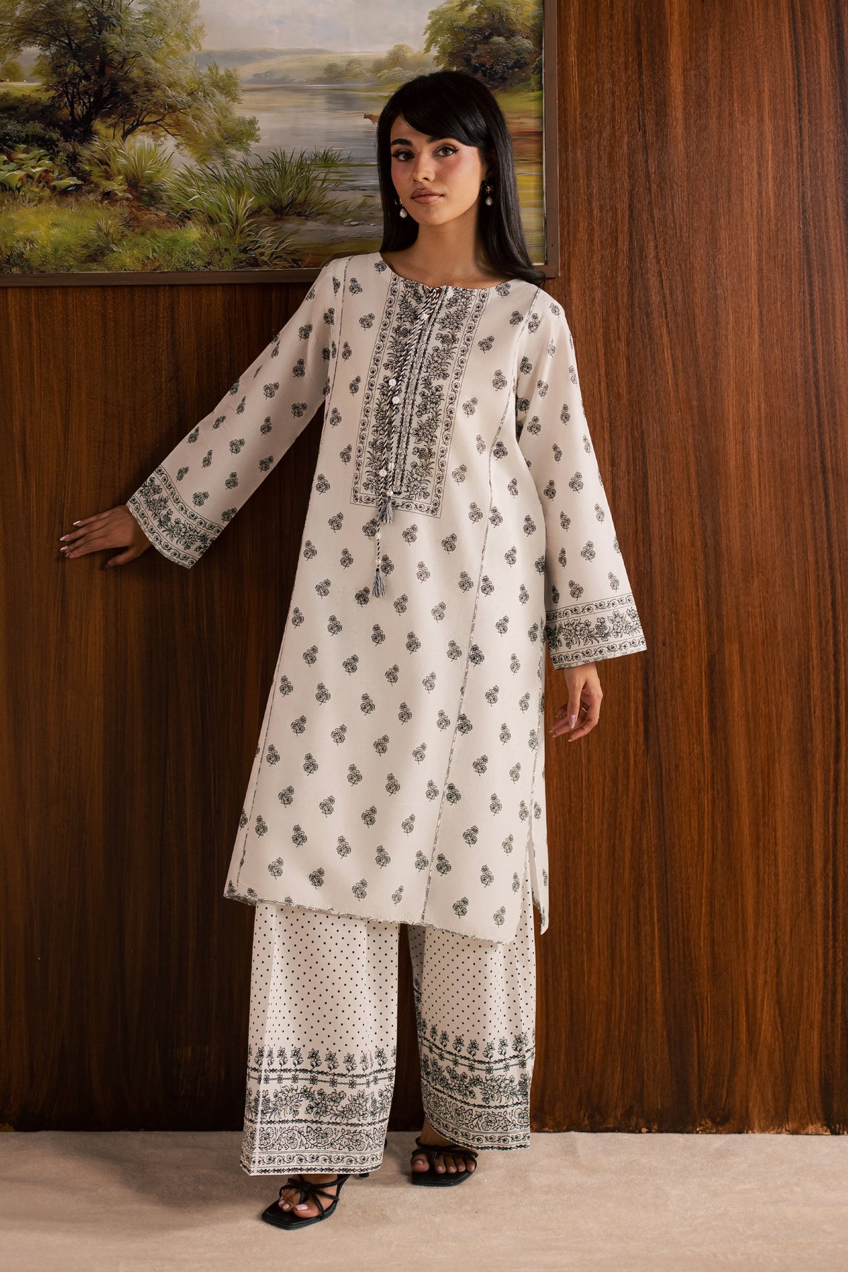 Zoyee 2Pc - Printed Lawn Dress