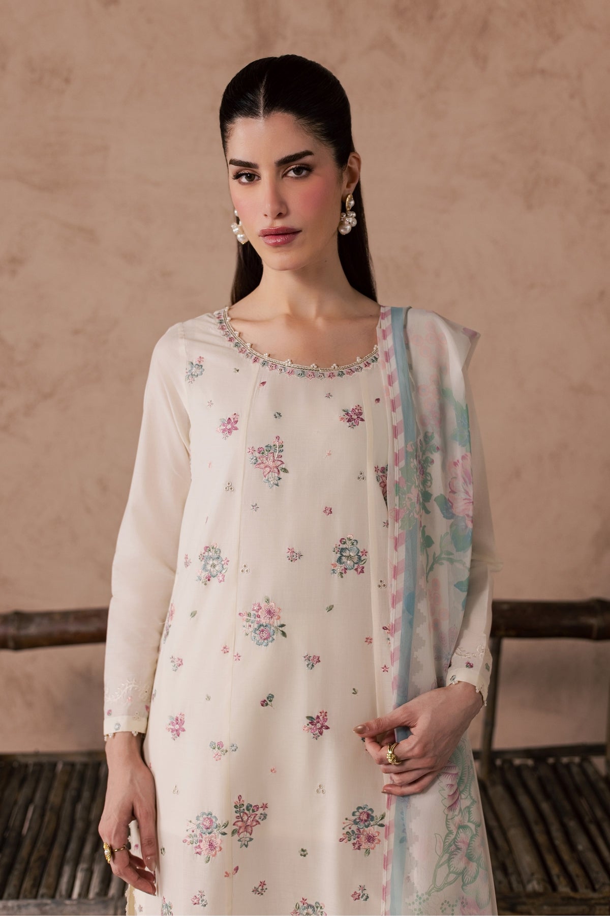 Zubariya 3Pc - Embroidered Lawn Dress