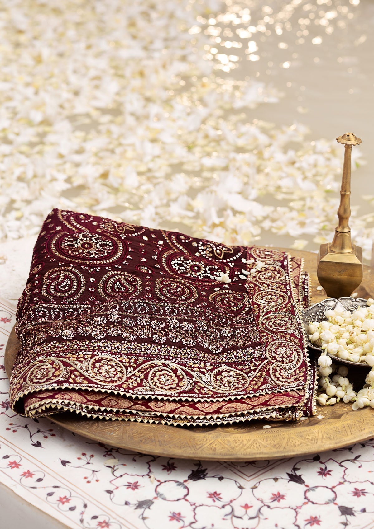 Aik Atelier Style — Mairaz Maroon Shawl