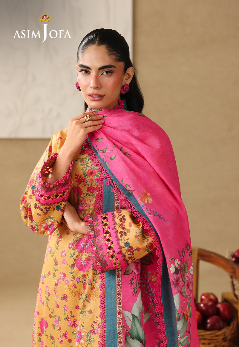 AJUBC-02 Printed Lawn Unstitched 3 Pcs