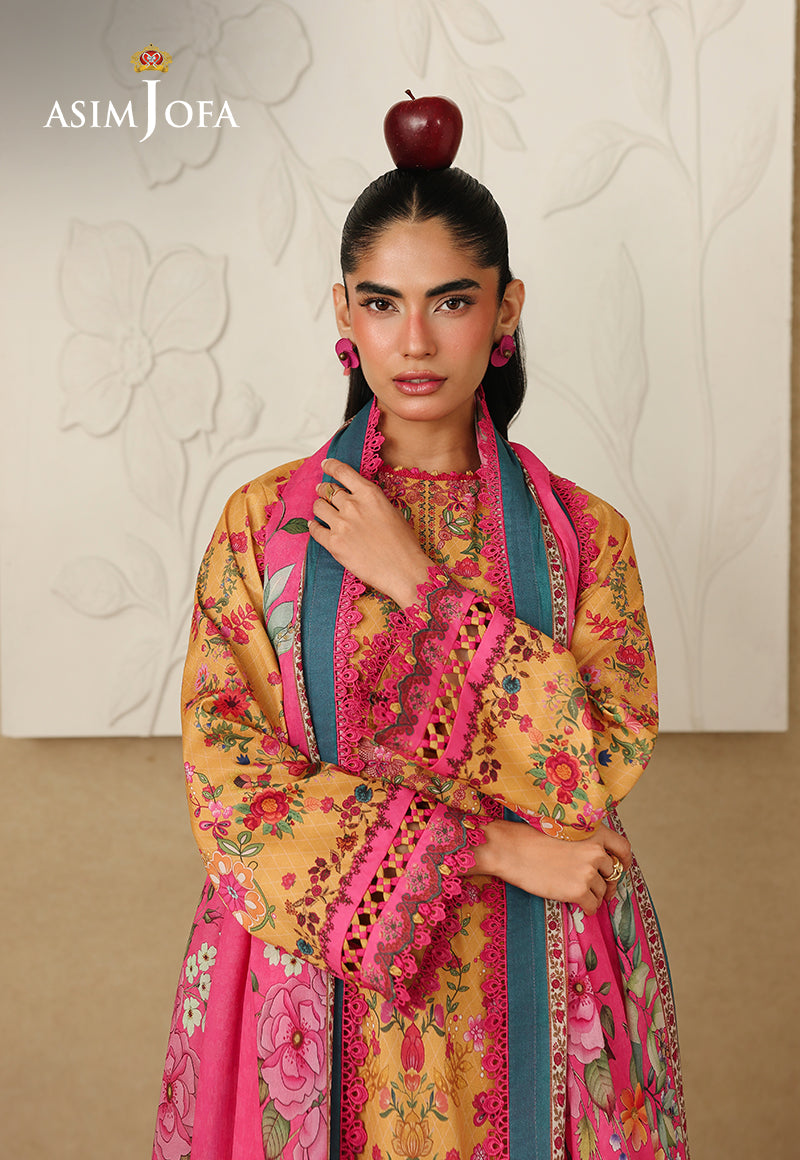 AJUBC-02 Printed Lawn Unstitched 3 Pcs
