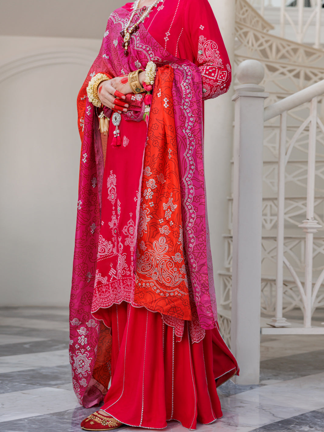 Fuchsia Viscose 3Pc Unstitched - ALP-3PS-1628
