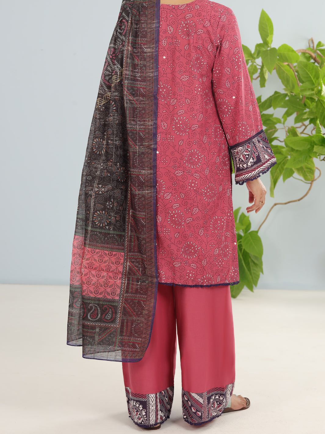 Light Pink Lawn 3Pc Unstitched - ALP-3PS-1902