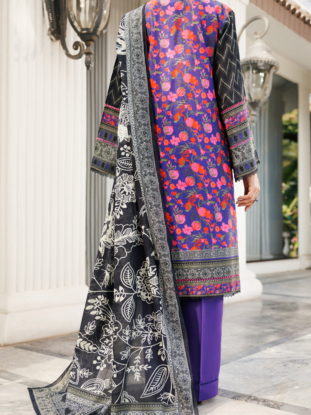 Purple Lawn 3 Piece Unstitched - ALP-3PS-1998