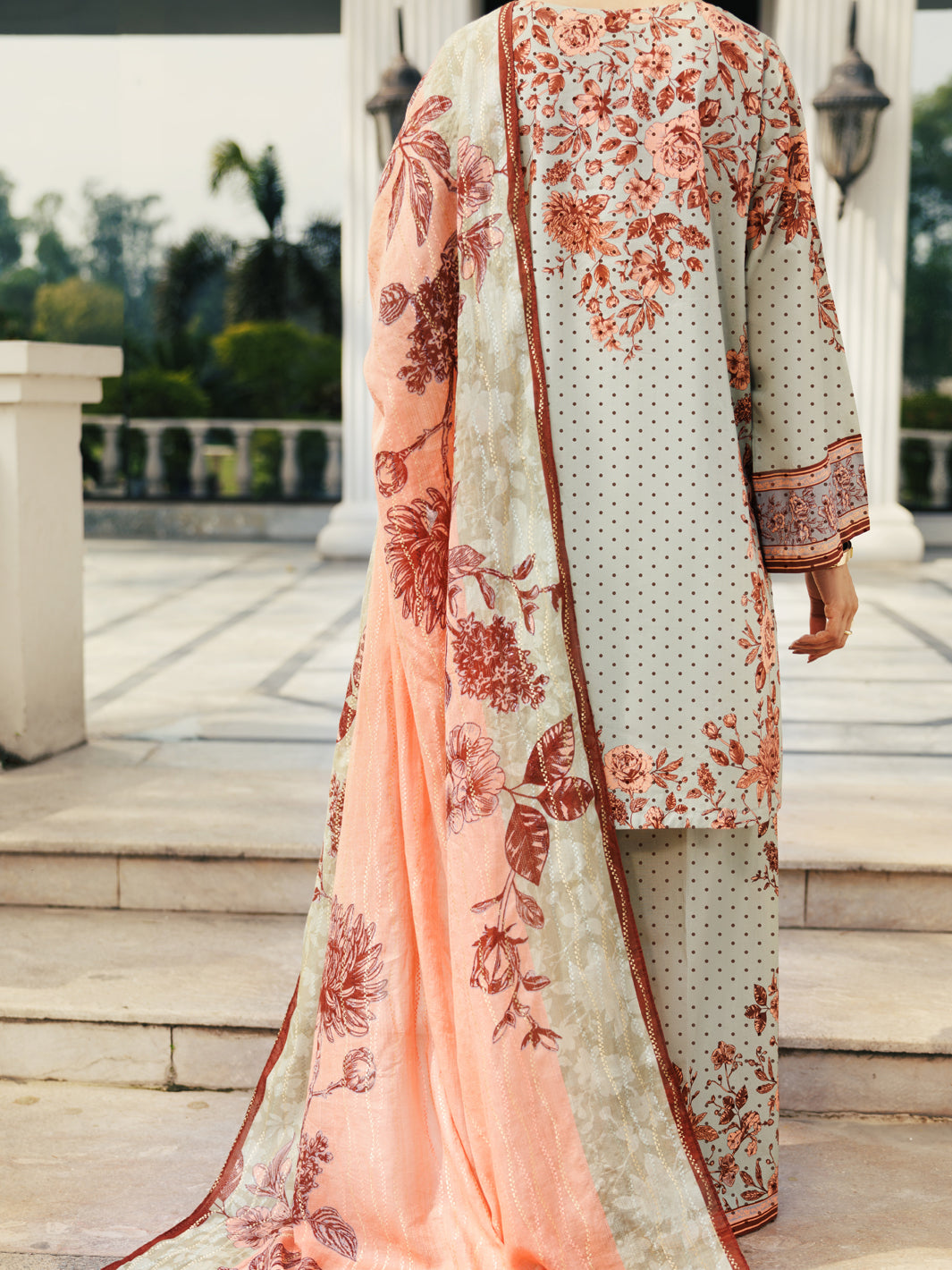 Sage Green Lawn 3 Piece Stitched - ALP-3PS-2125