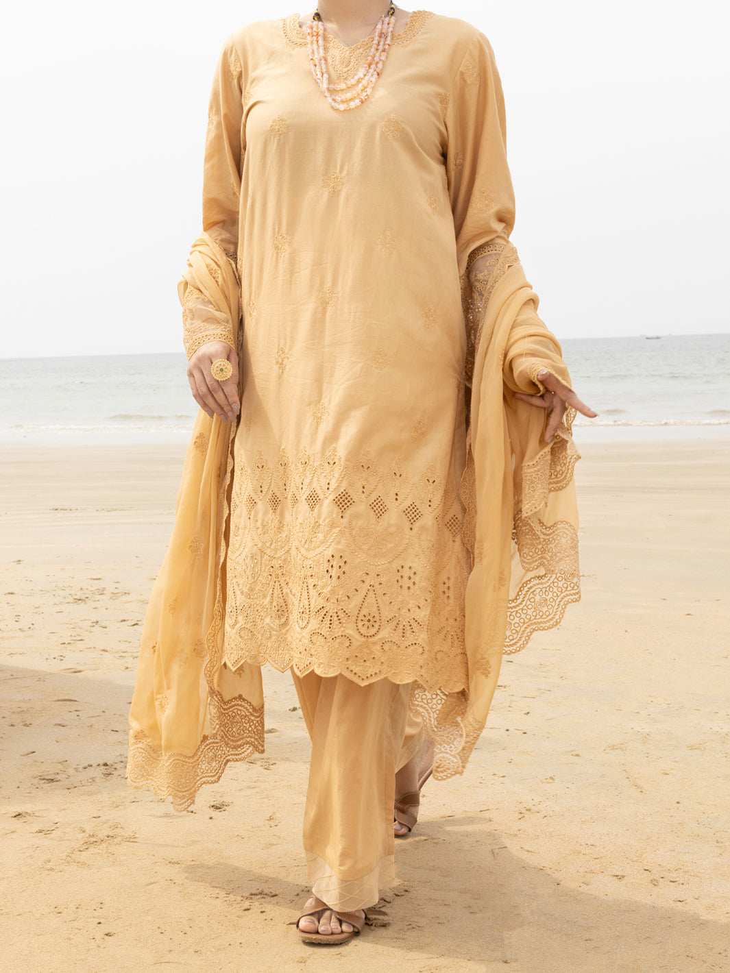 Khaki Lawn 3Pc Stitched - ALP-3PS-2183