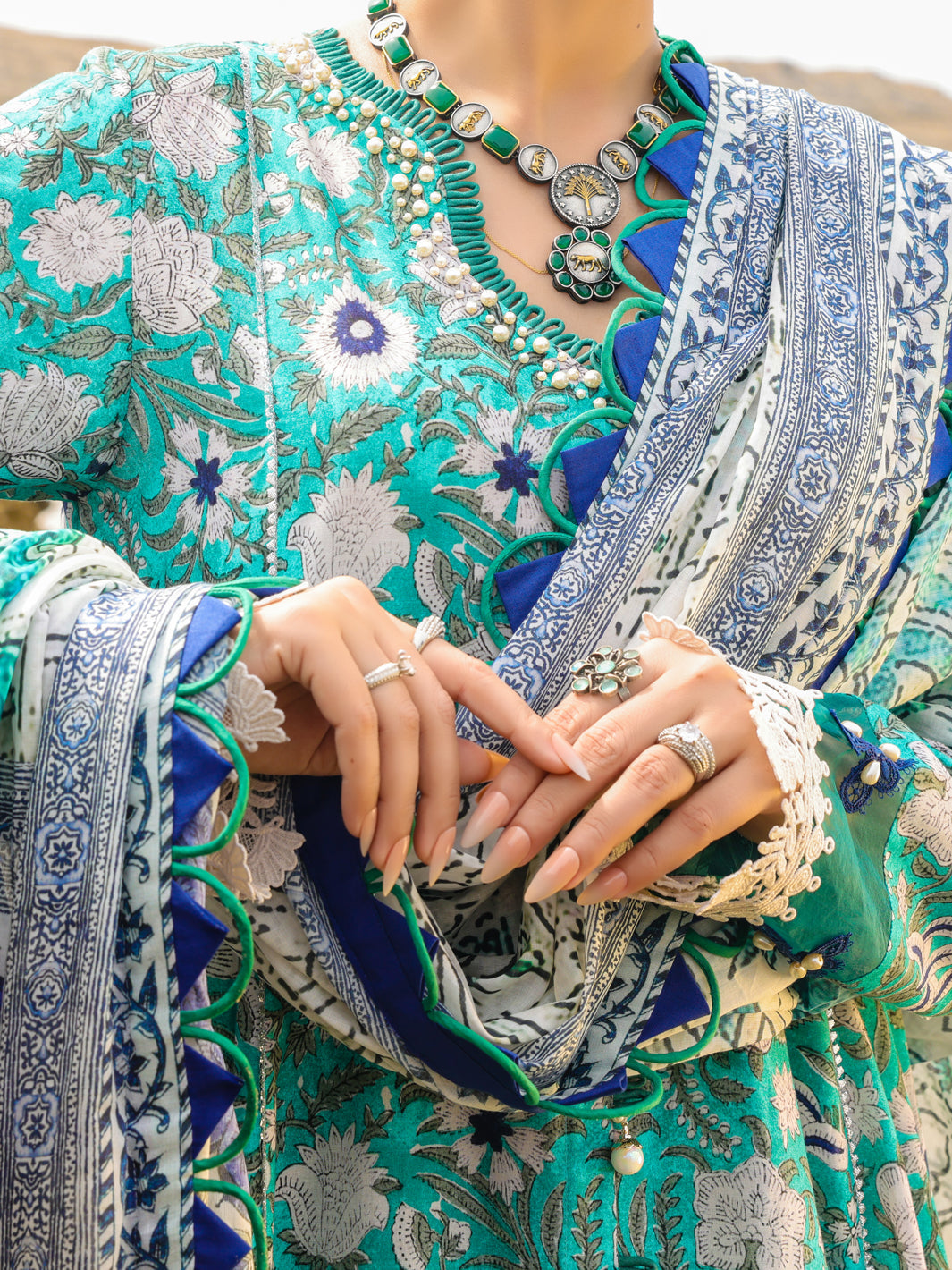 Green Lawn 2 Piece Unstitched - ALP-2PS-SLKD-UN-2260