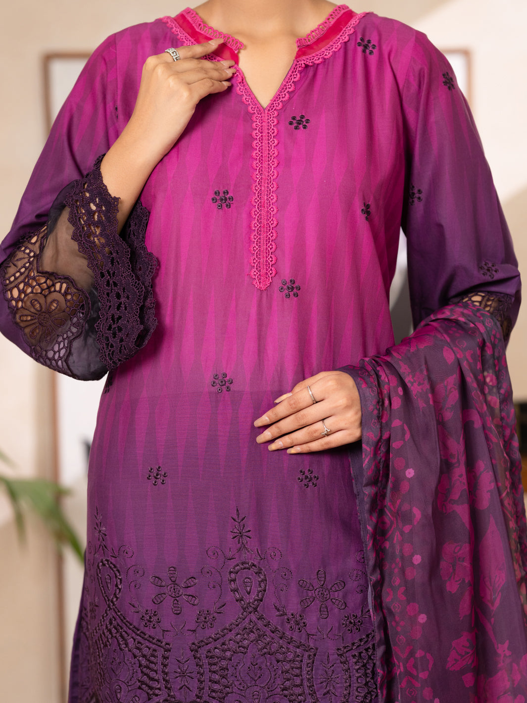 Purple Lawn Stitched 3PC - ALP-3PS-2378