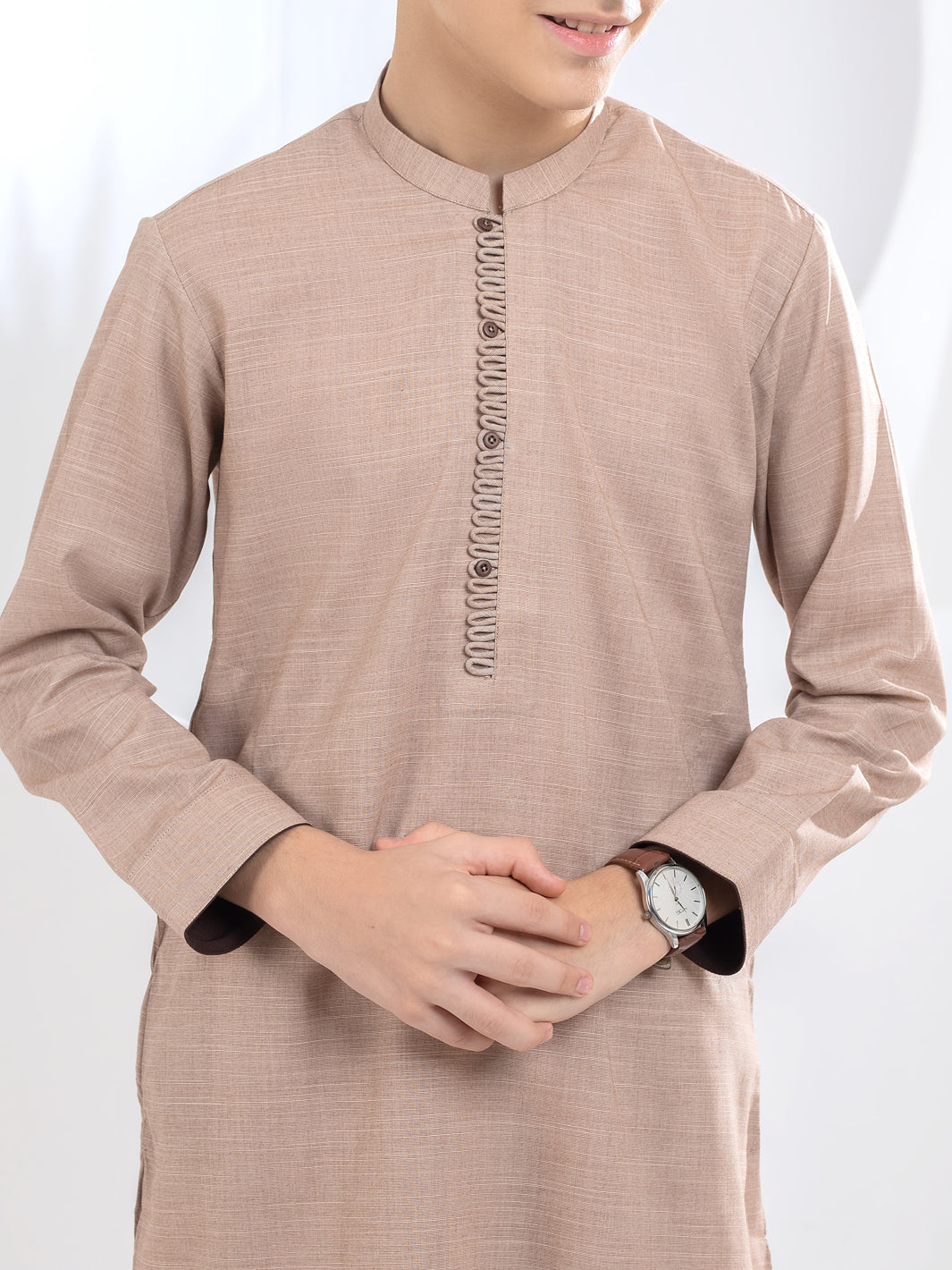 Brown Blended Kurta - ALT-K-044