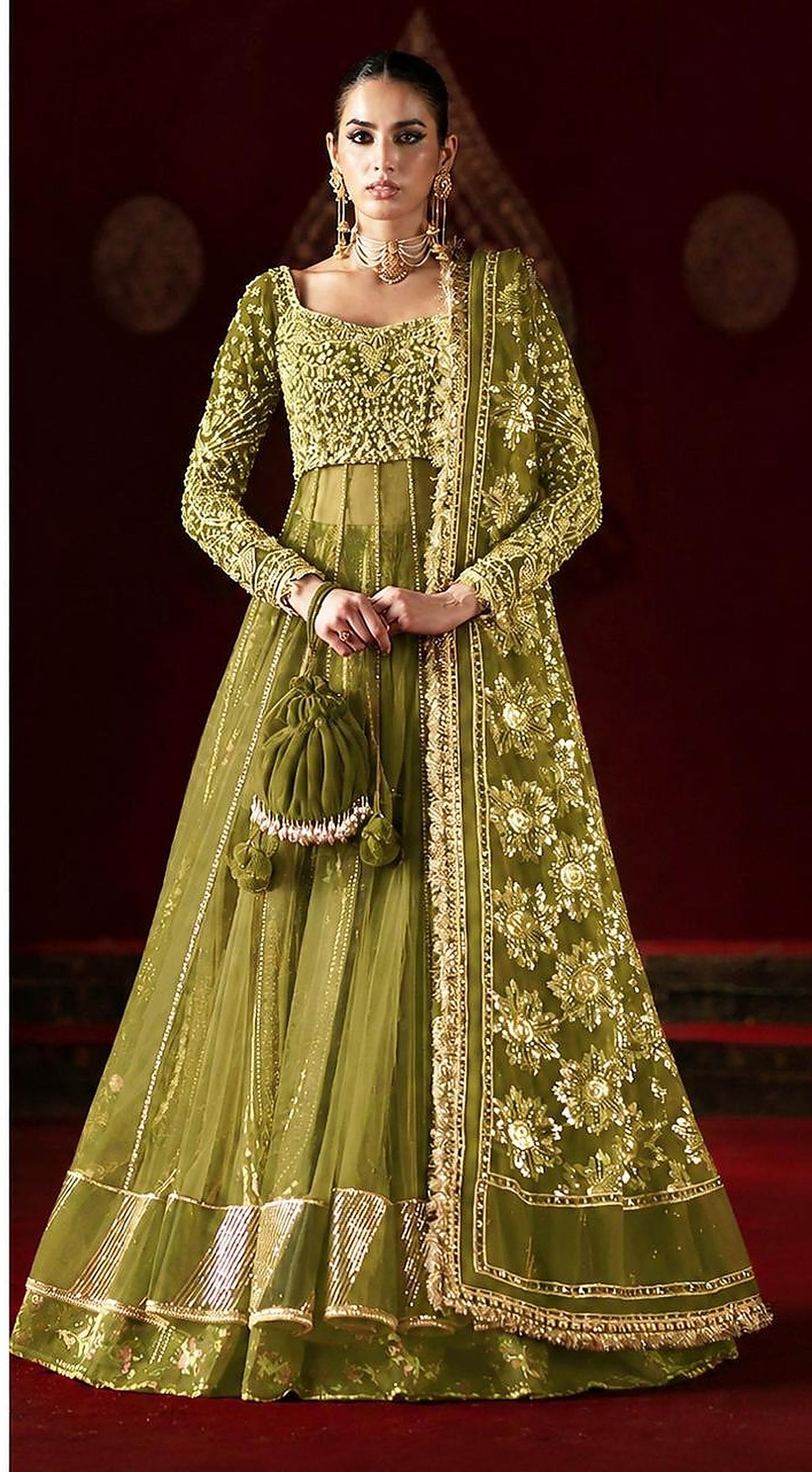 Saad Bin Shahzad – Amal Style (Olive Green, Colour Customised)