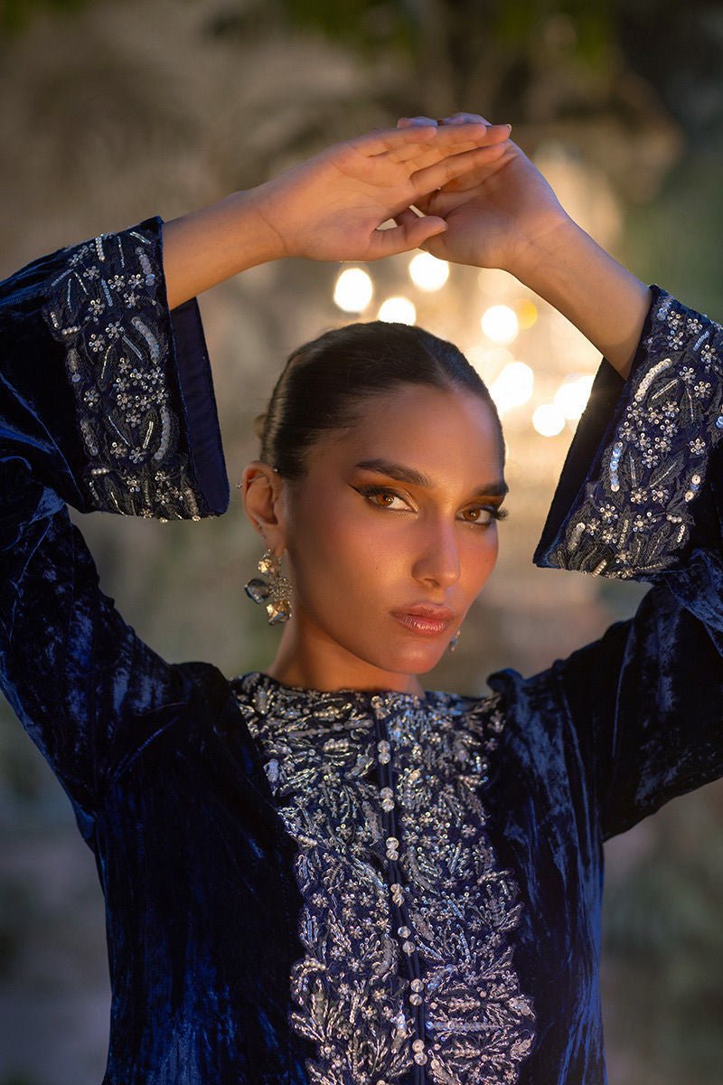 Anaya Velvet Luxe Jalabiya by Alizay Saad