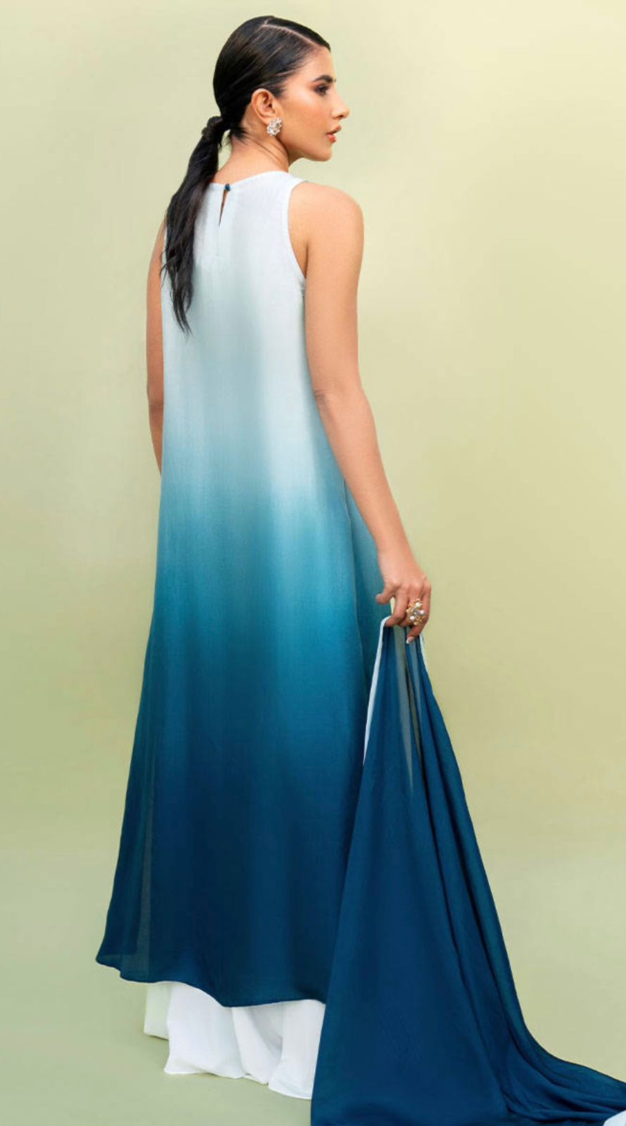 Aqua Ombre' Semi-Formal Edit'25 by Alizay Saad