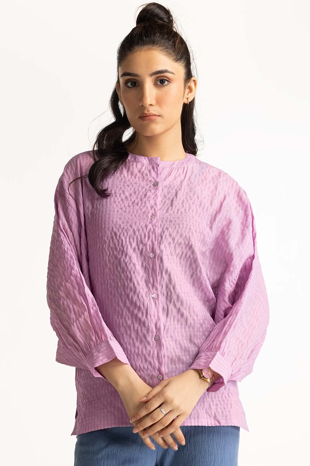 Band Collar Shirt