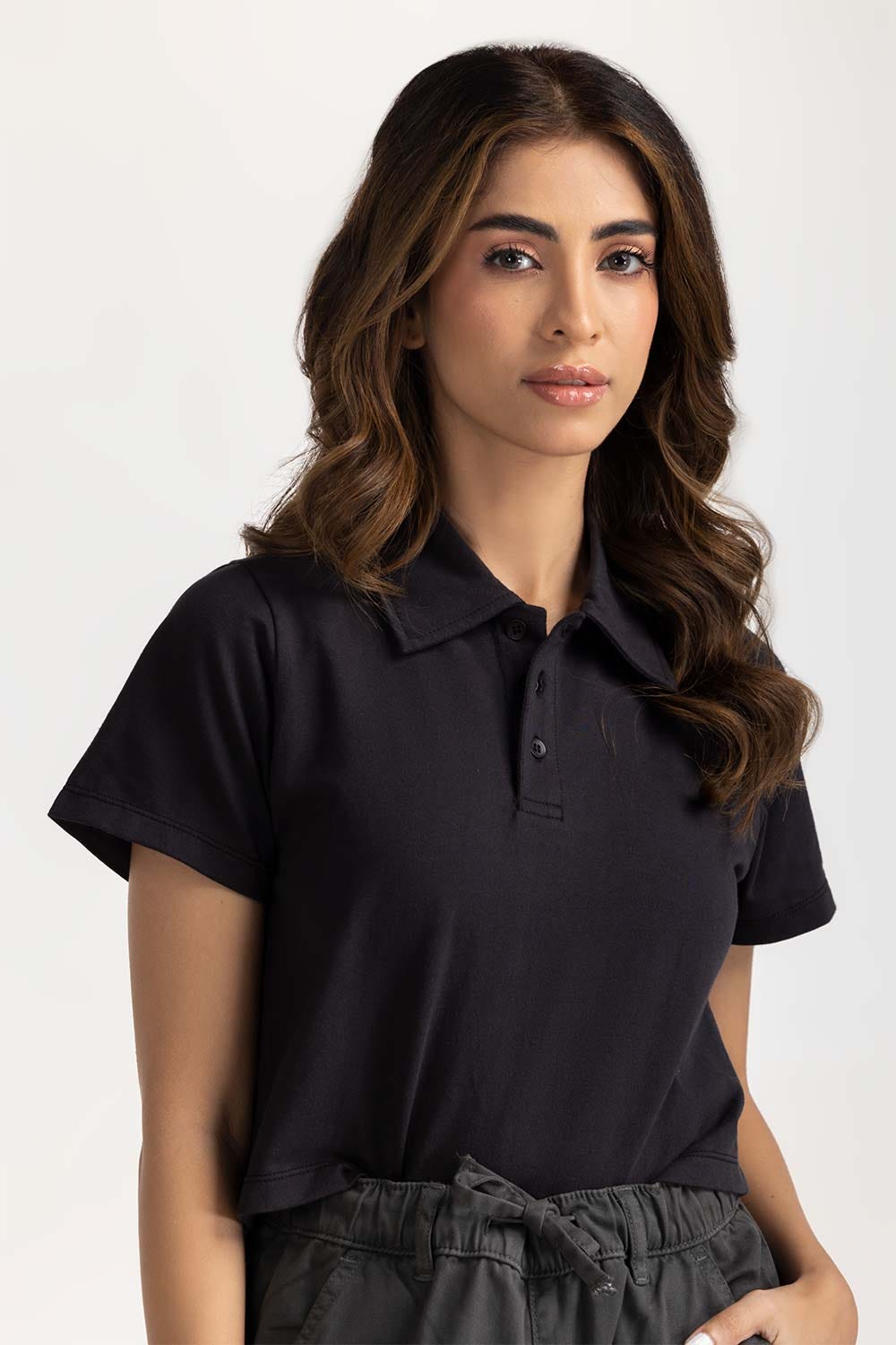 Basic Smart Fit Polo Top