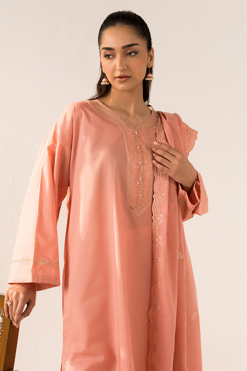 CORAL SAND-2PC (SHIRT & DUPATTA)
