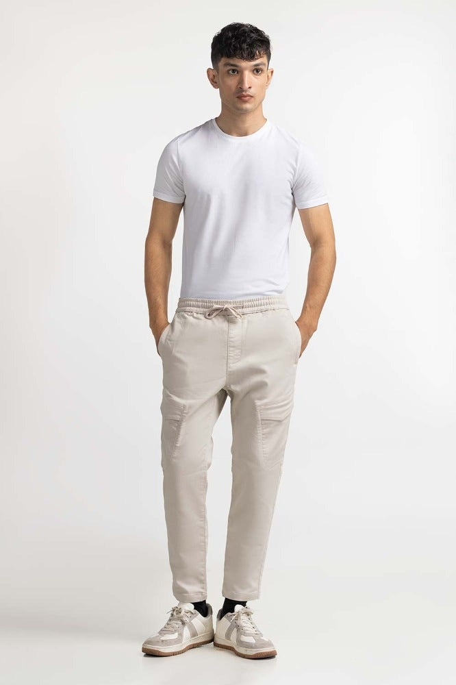 Beige Basic Trouser