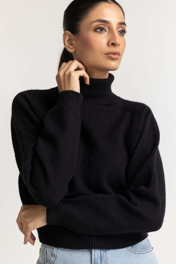 Black Basic Sweater