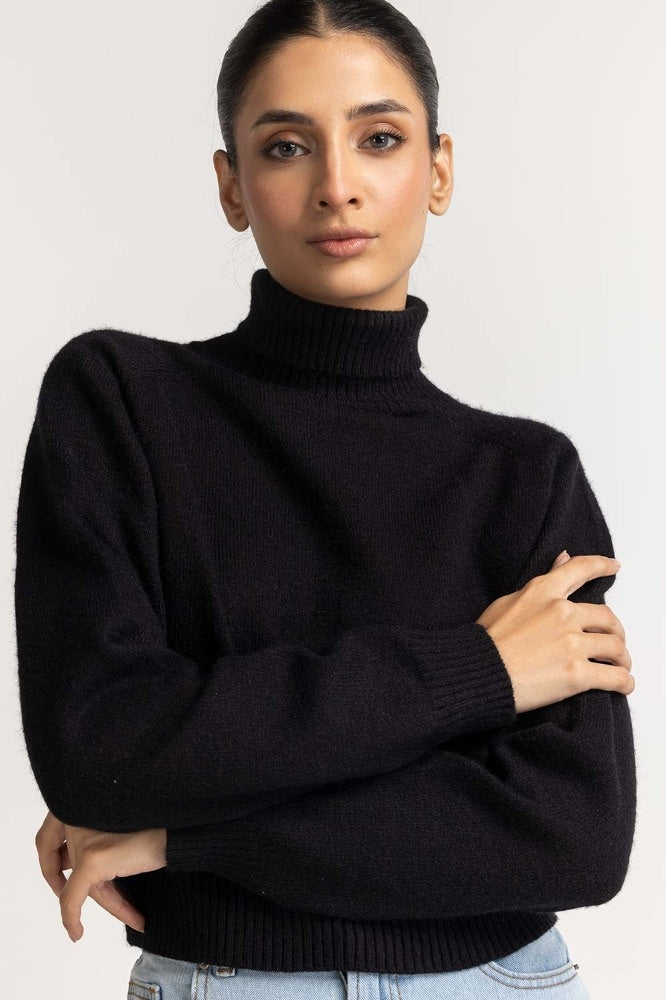 Black Basic Sweater