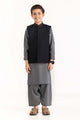 Black Stylized Waist Coat KWC-PD23-004