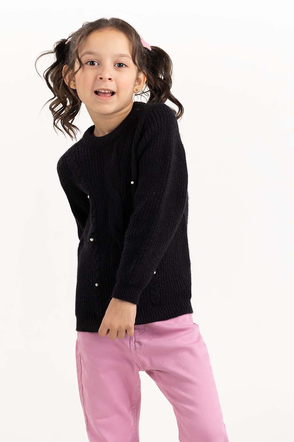 Toddler Girl Black Sweater