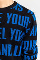 Black Text Crew Neck Sweater