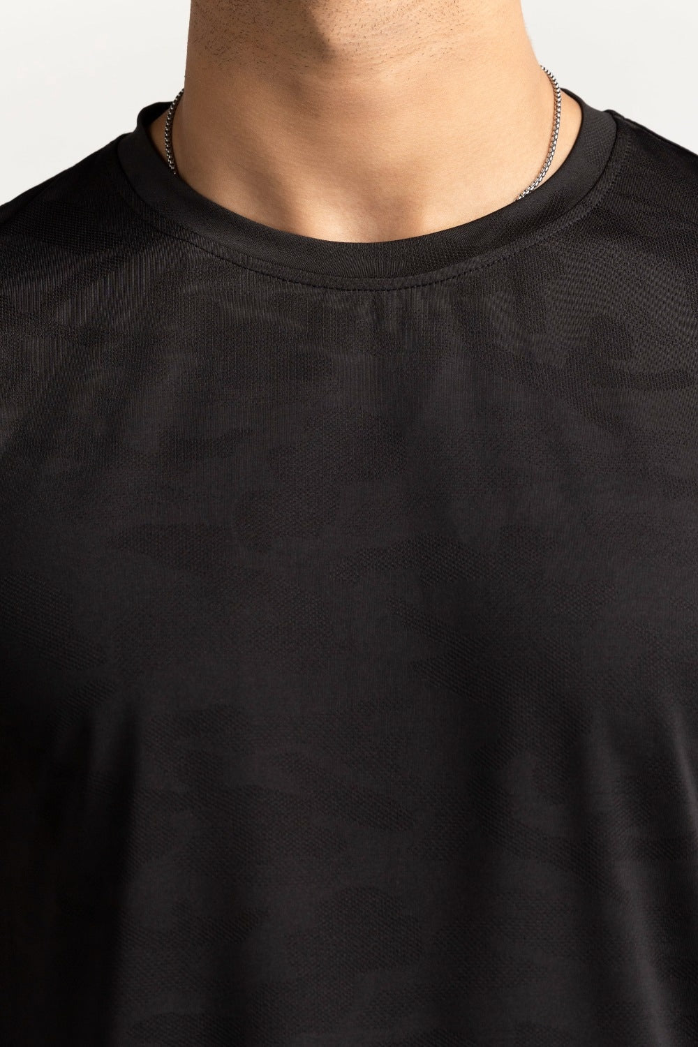 Black Textured Tee