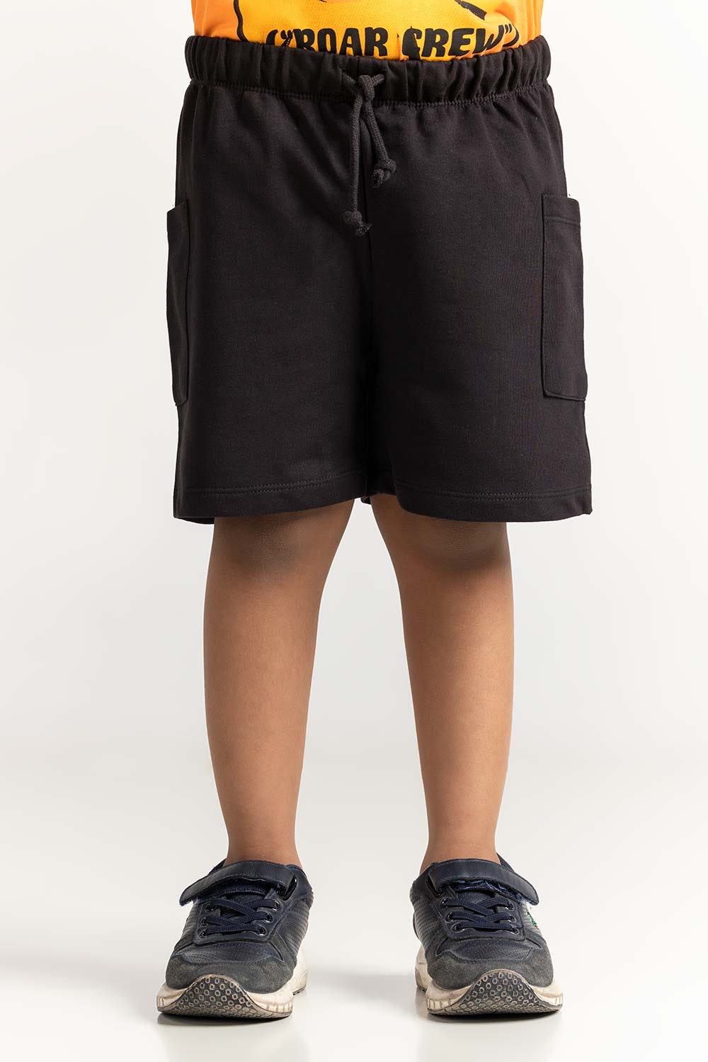 Black Toddler Girl Knit Basic Short