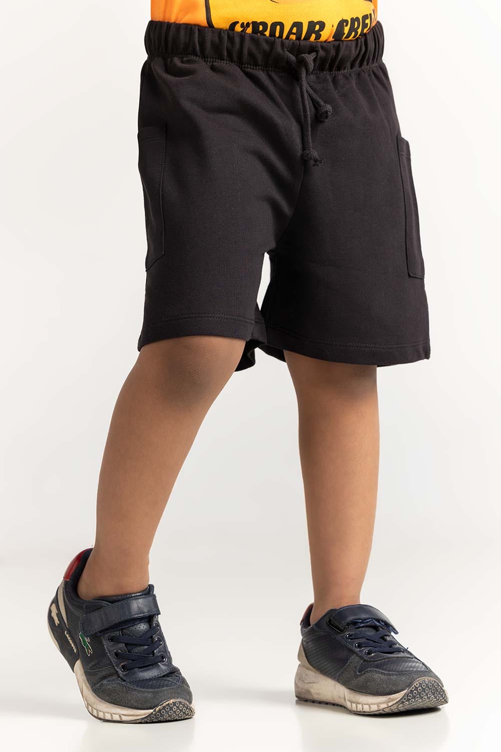 Black Toddler Girl Knit Basic Short