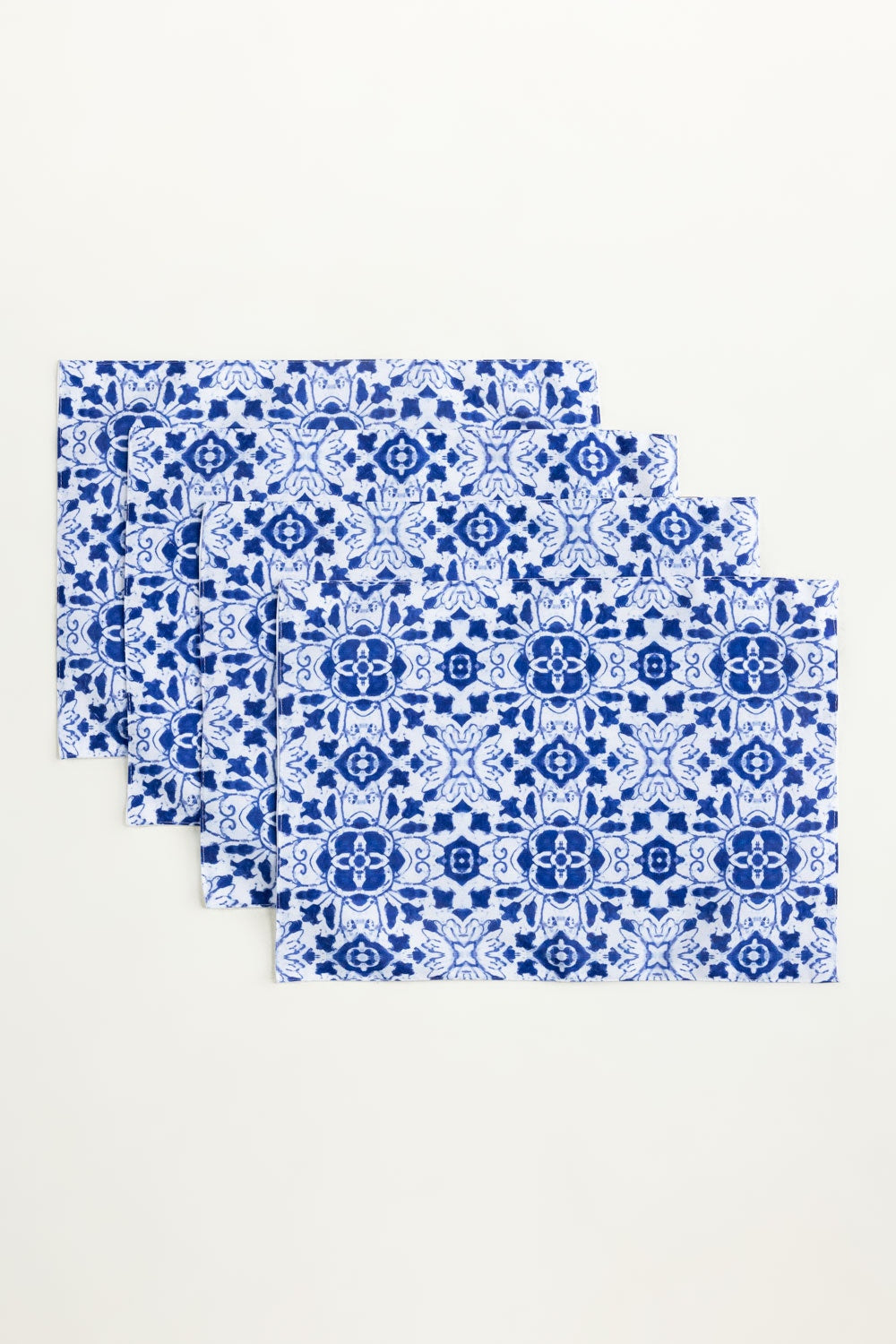 Blue Tiles 4pcs Digital Placemat