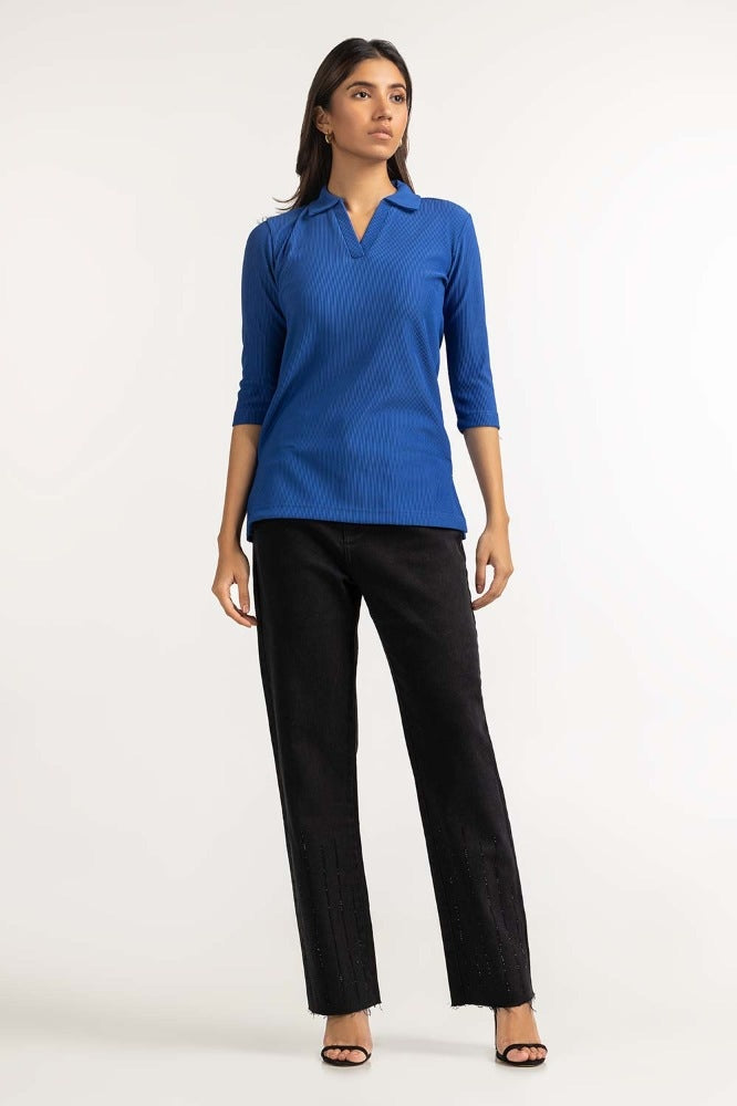 Blue Basic Top