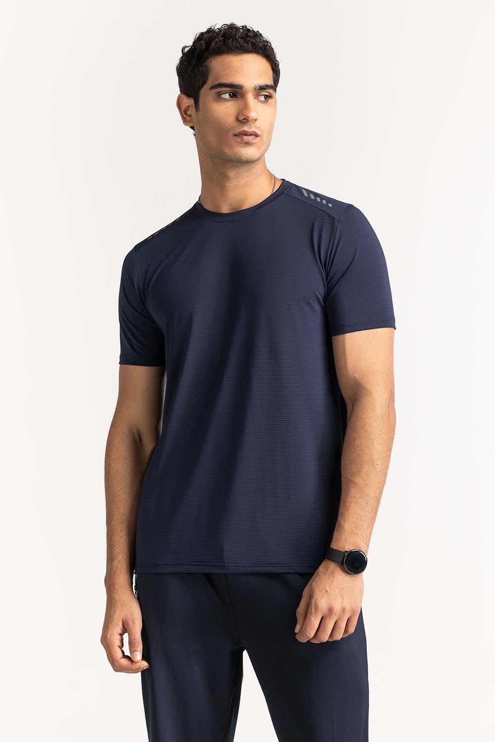 Blue Textured Tee