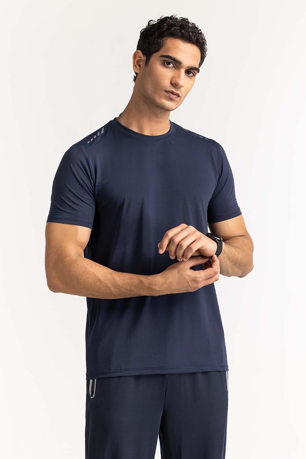Blue Textured Tee