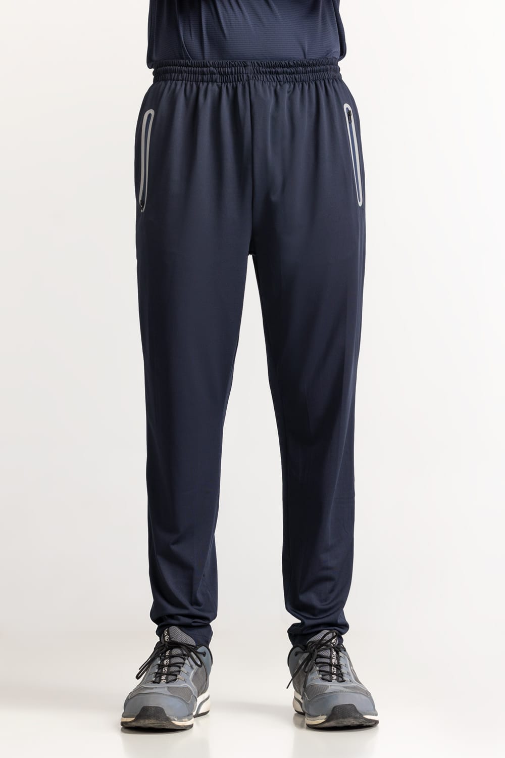 Blue Textured Trouser