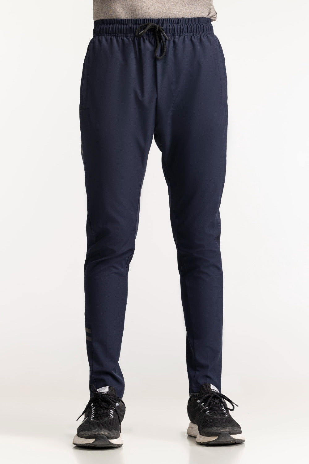 Blue Textured Trouser