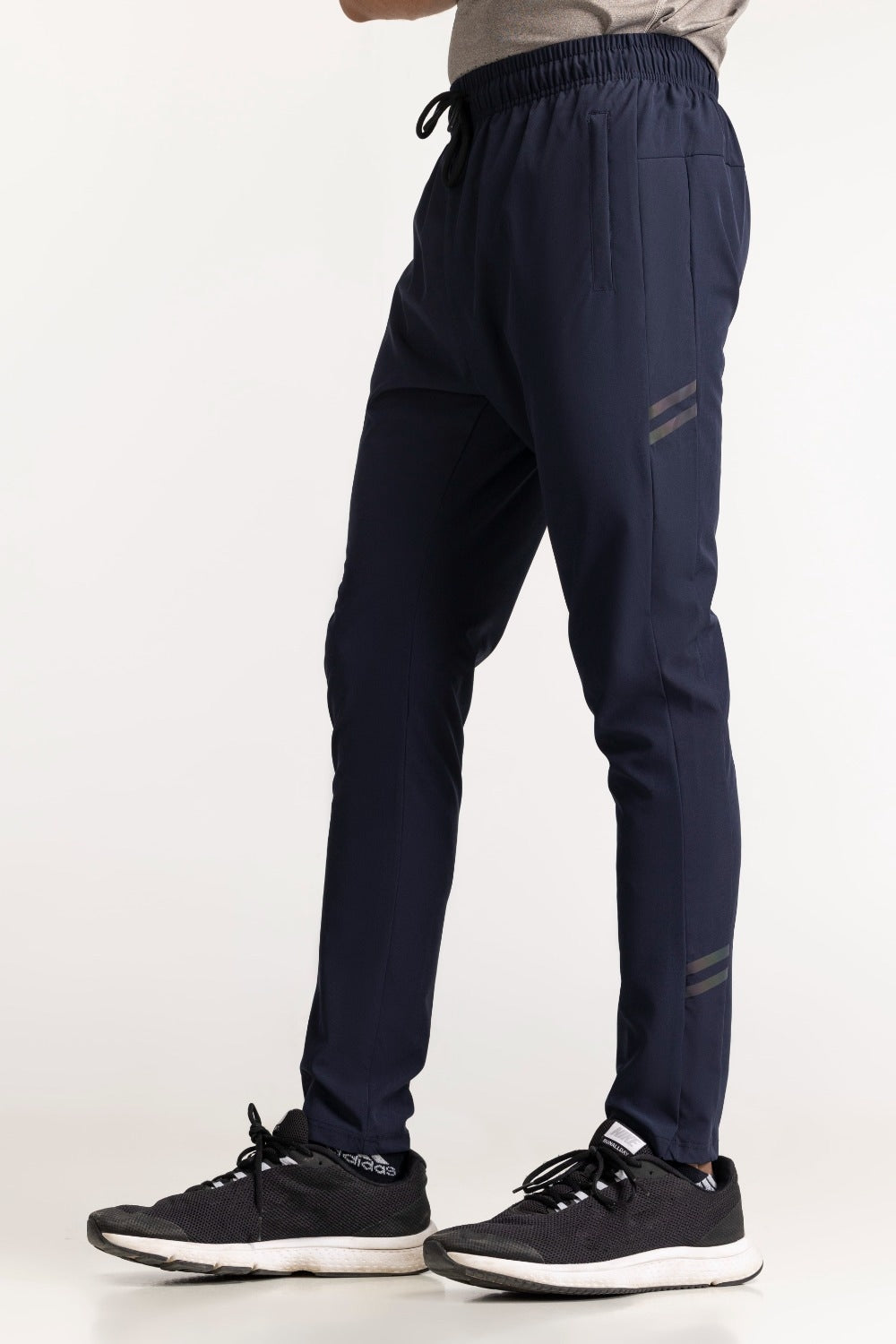 Blue Textured Trouser