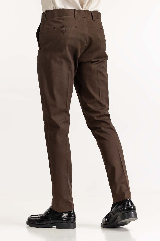 Brown Basic Formal Chino Trouser