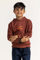 Brown Printed Sweatshirt