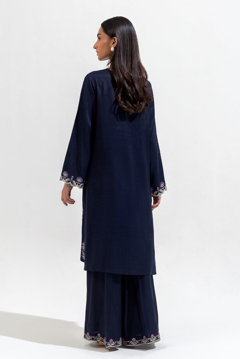 2 Piece Embroidered Silk Suit (Luxury-Pret)