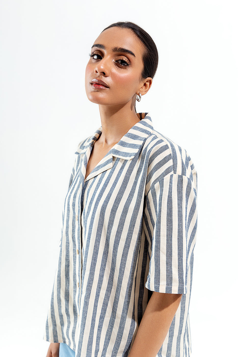 Striped Boxy Shirt