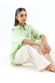 Plain chiffon dupatta with trimming