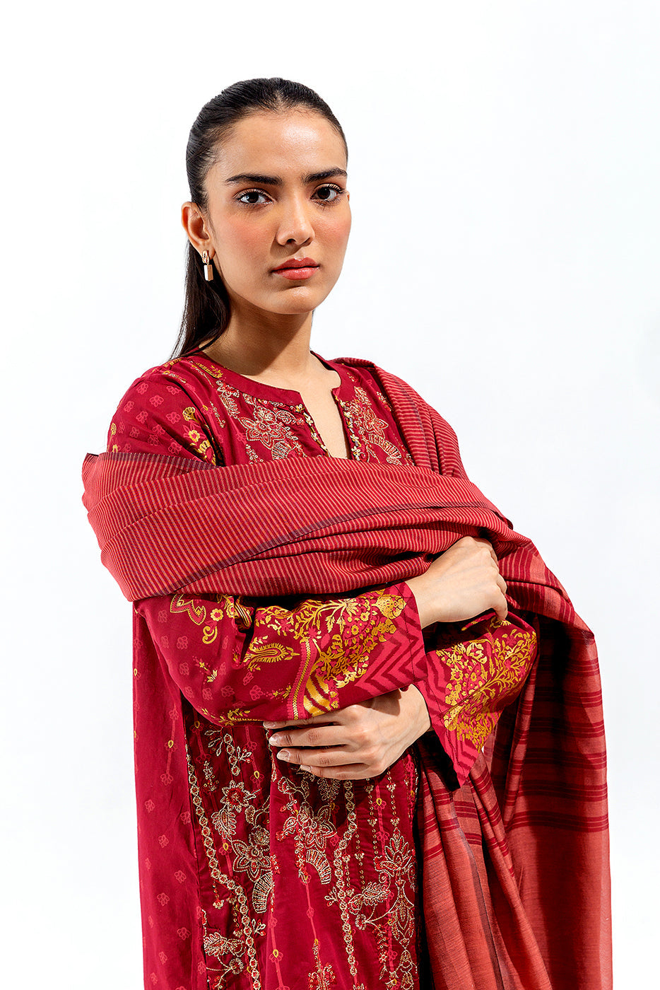 3 Piece Embroidered Lawn Suit (Luxury Pret)